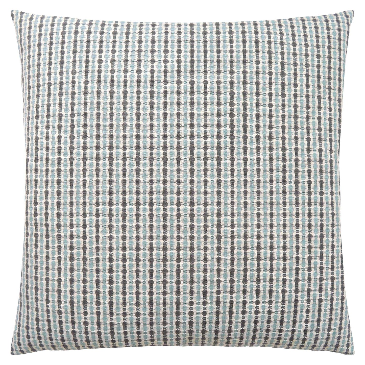 Blue & Gray Striped Pillow
