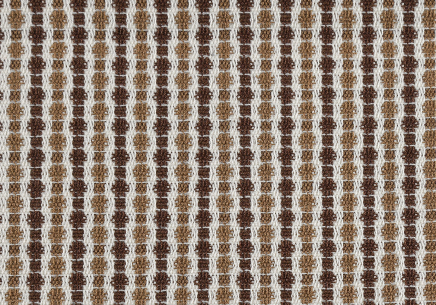 Brown & White Striped Pillow