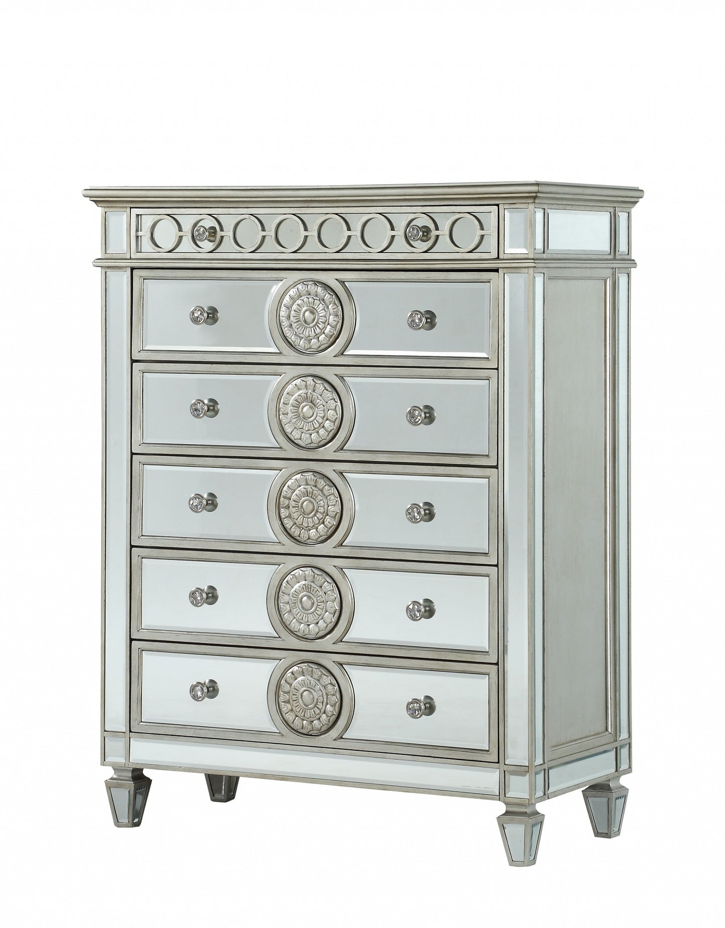 Brown Solid Wood 6-Drawer Dresser