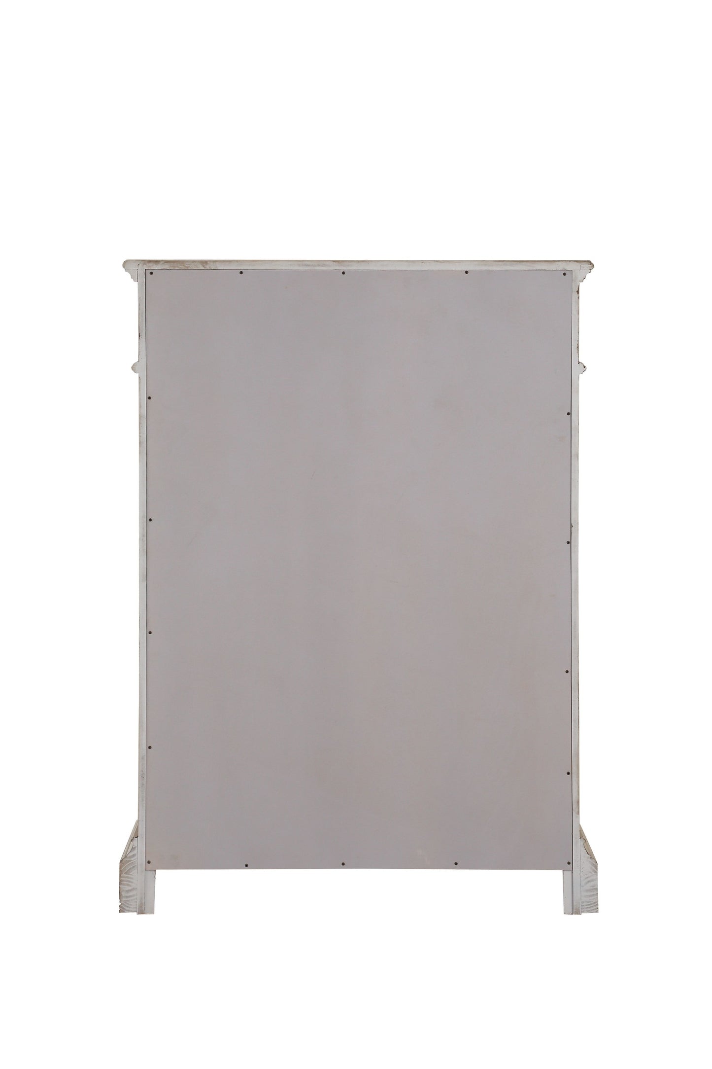 Gray Solid Wood 6-Drawer Double Dresser