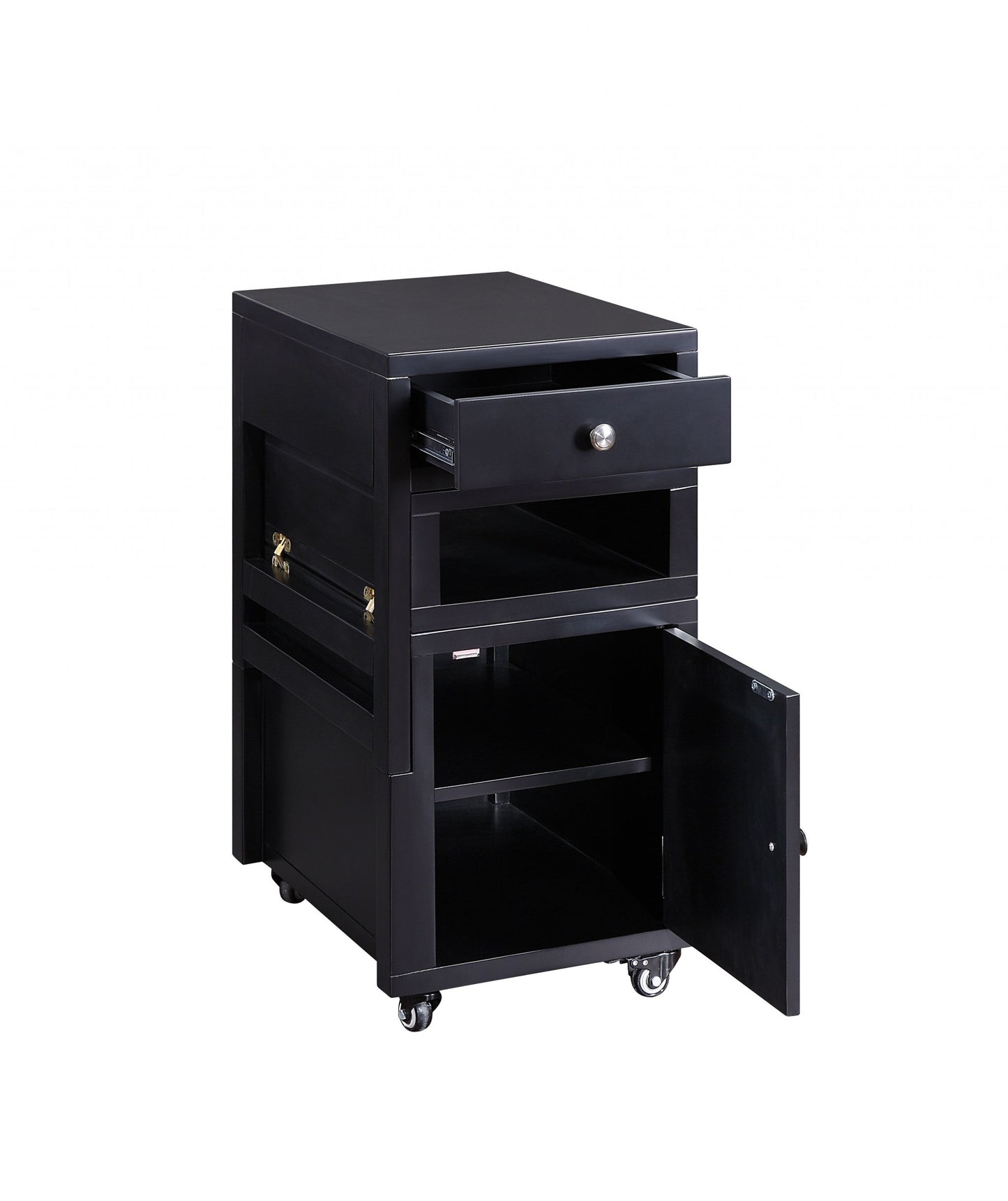 Black Wood Veneer Coffee Table (Convertible)