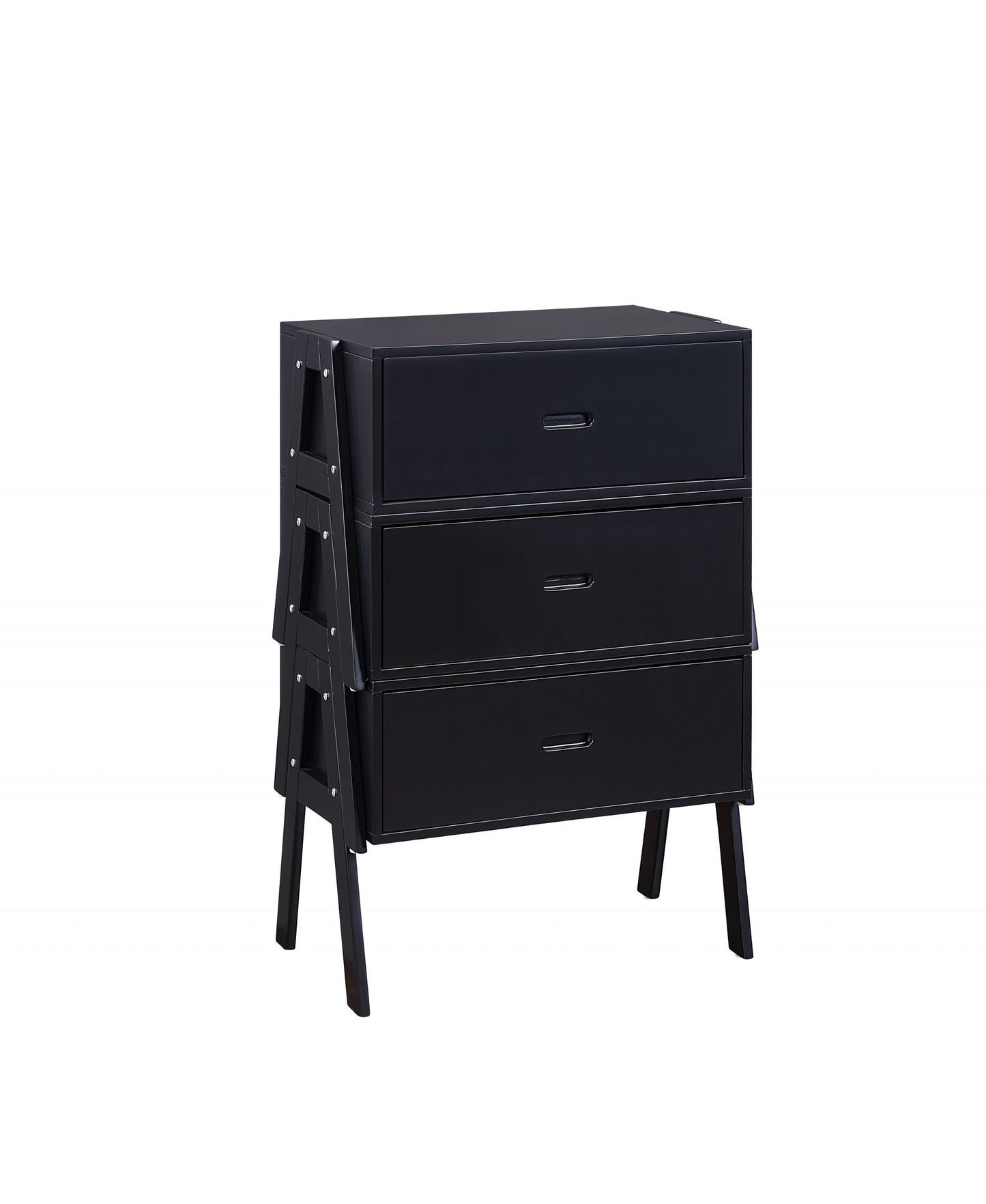 Black Convertible Coffee Table w/ 3 Drawers