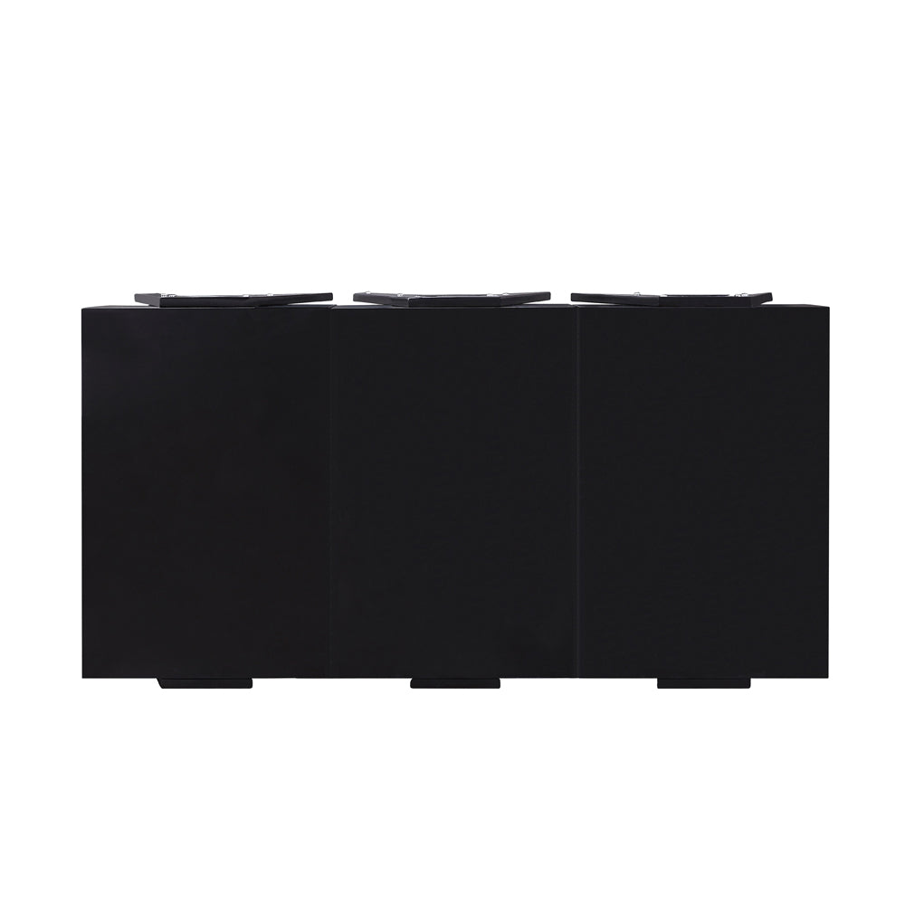 Black Convertible Coffee Table w/ 3 Drawers