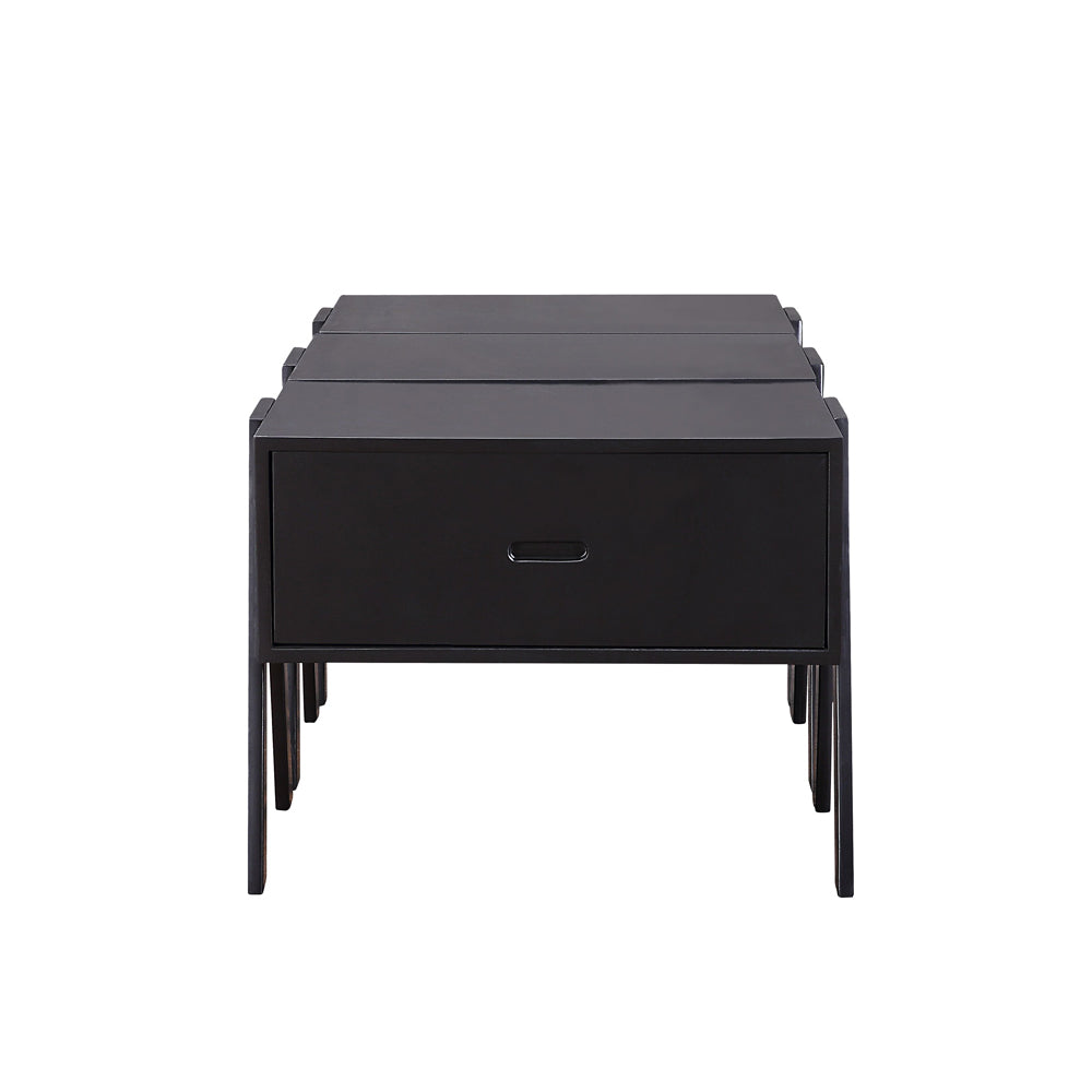 Black Convertible Coffee Table w/ 3 Drawers