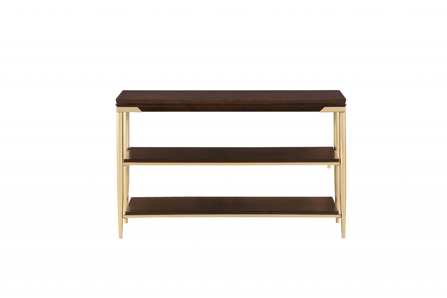 Cherry Metal Wood Sofa Table