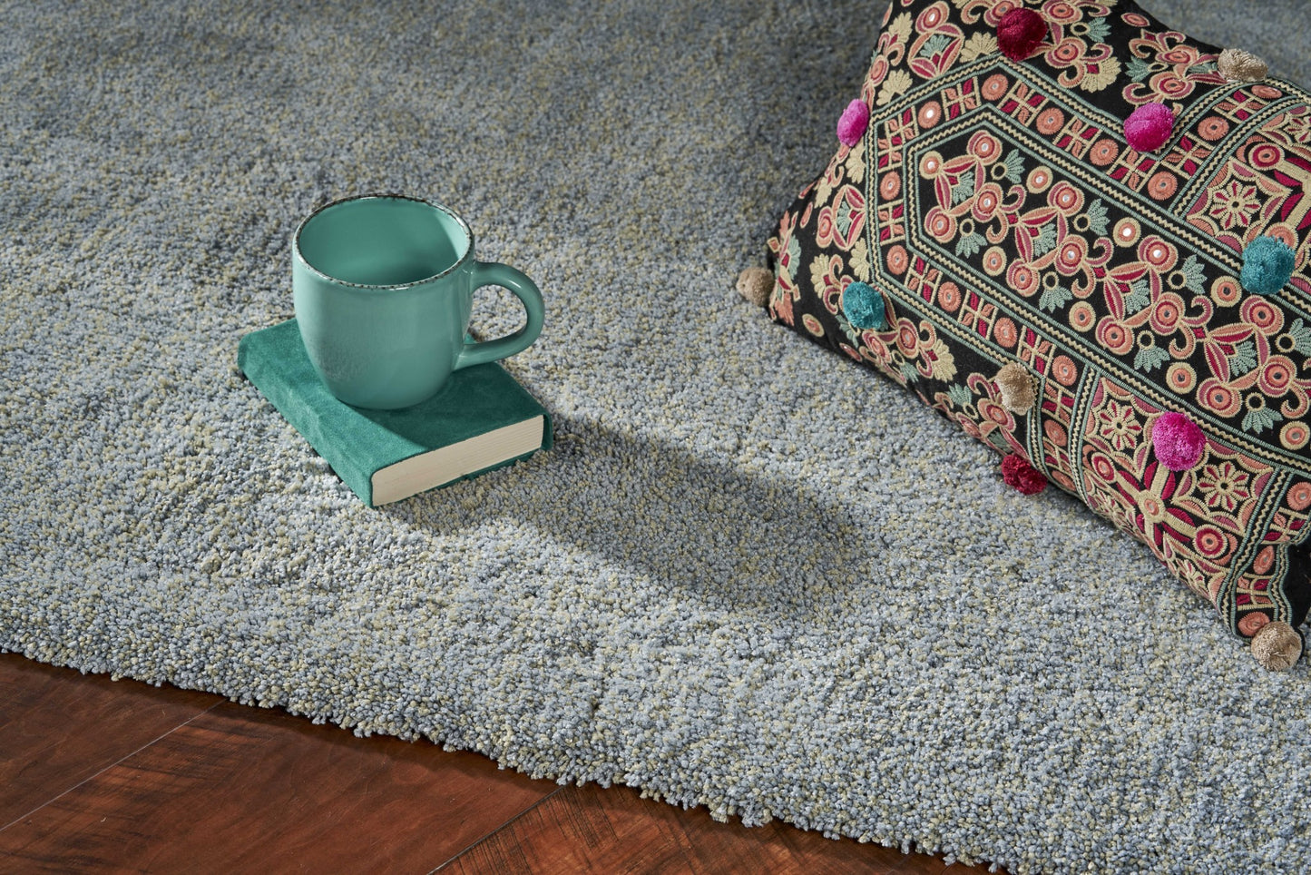 8 x 10 Blue Heather Indoor Shag Rug