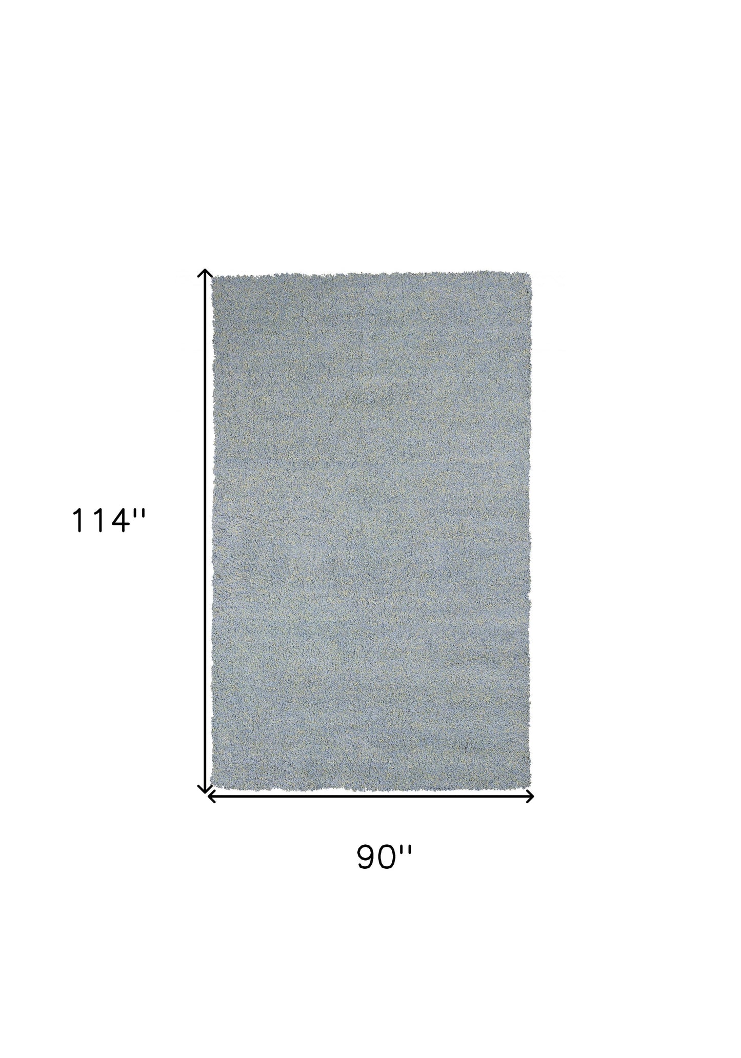 8 x 10 Blue Heather Indoor Shag Rug