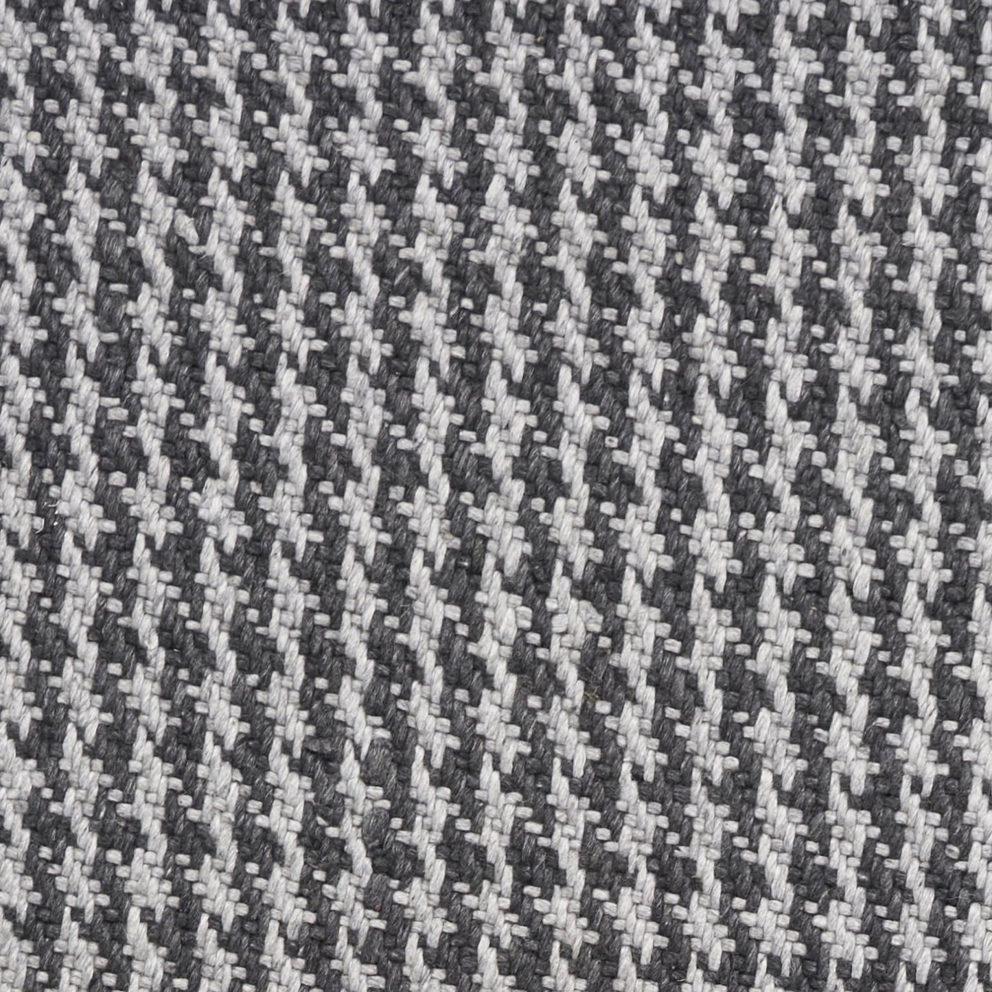 8 x 10 Grey Hand Woven Houndstooth Indoor Rug