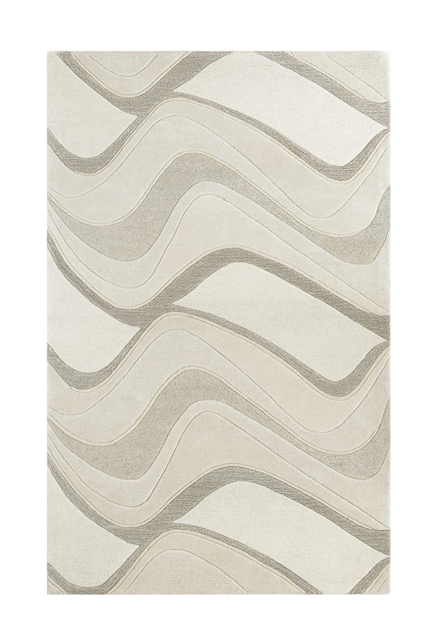 8 x 10 6 Wool Ivory Rug