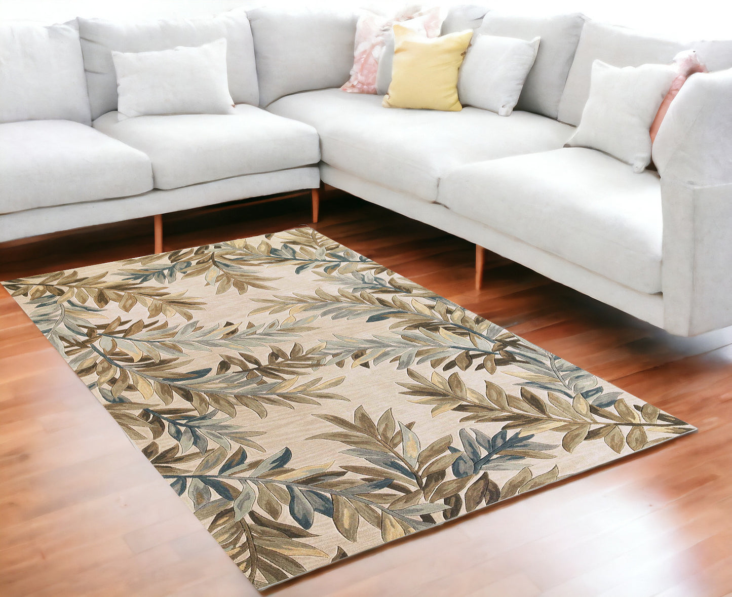 7 x 9 Wool Ivory Rug