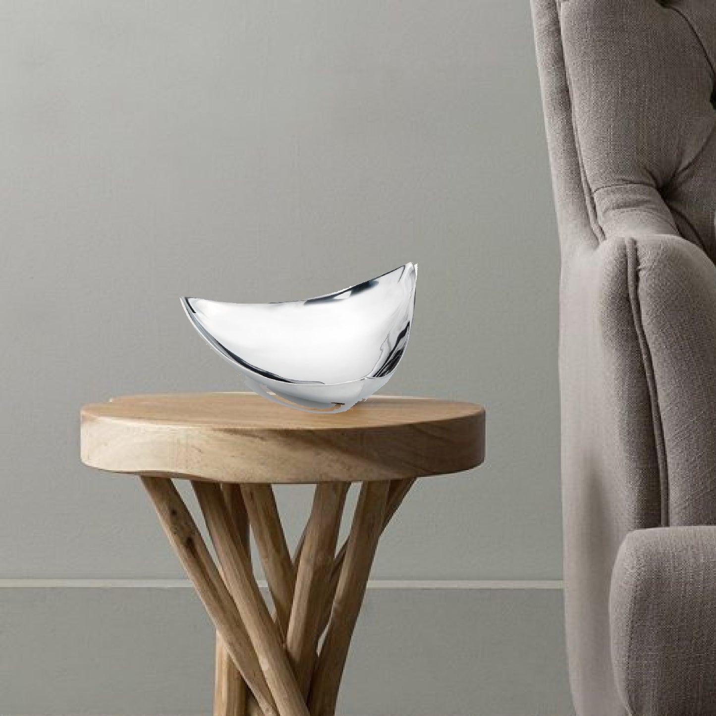 Silver Triangular Bowl