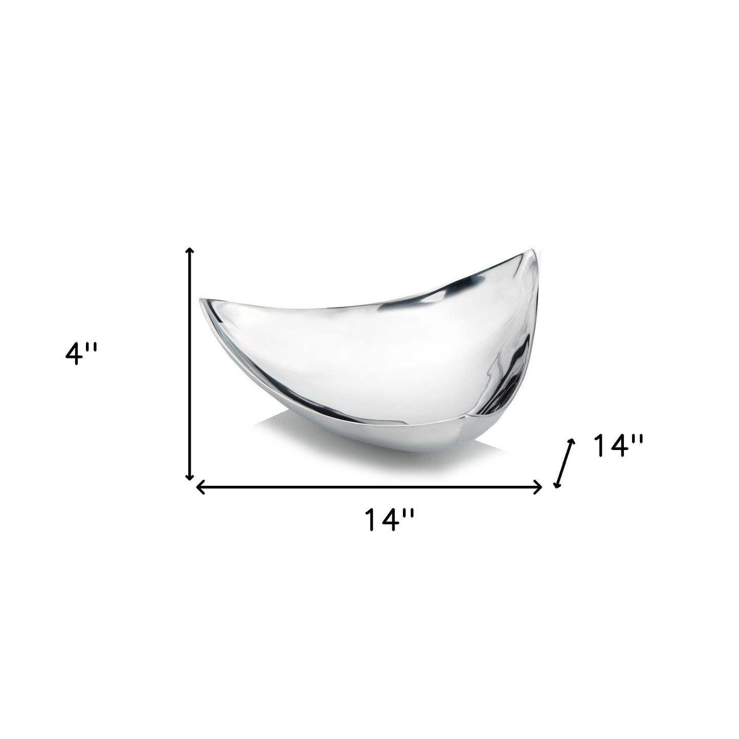Silver Triangular Bowl