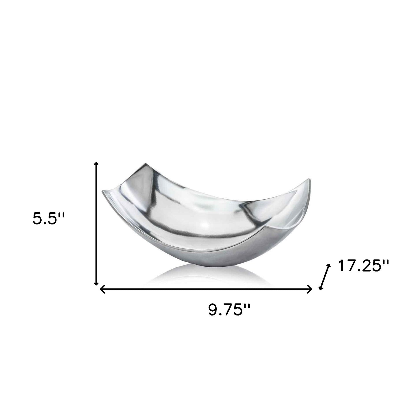 Silver Scoop Centerpiece Bowl