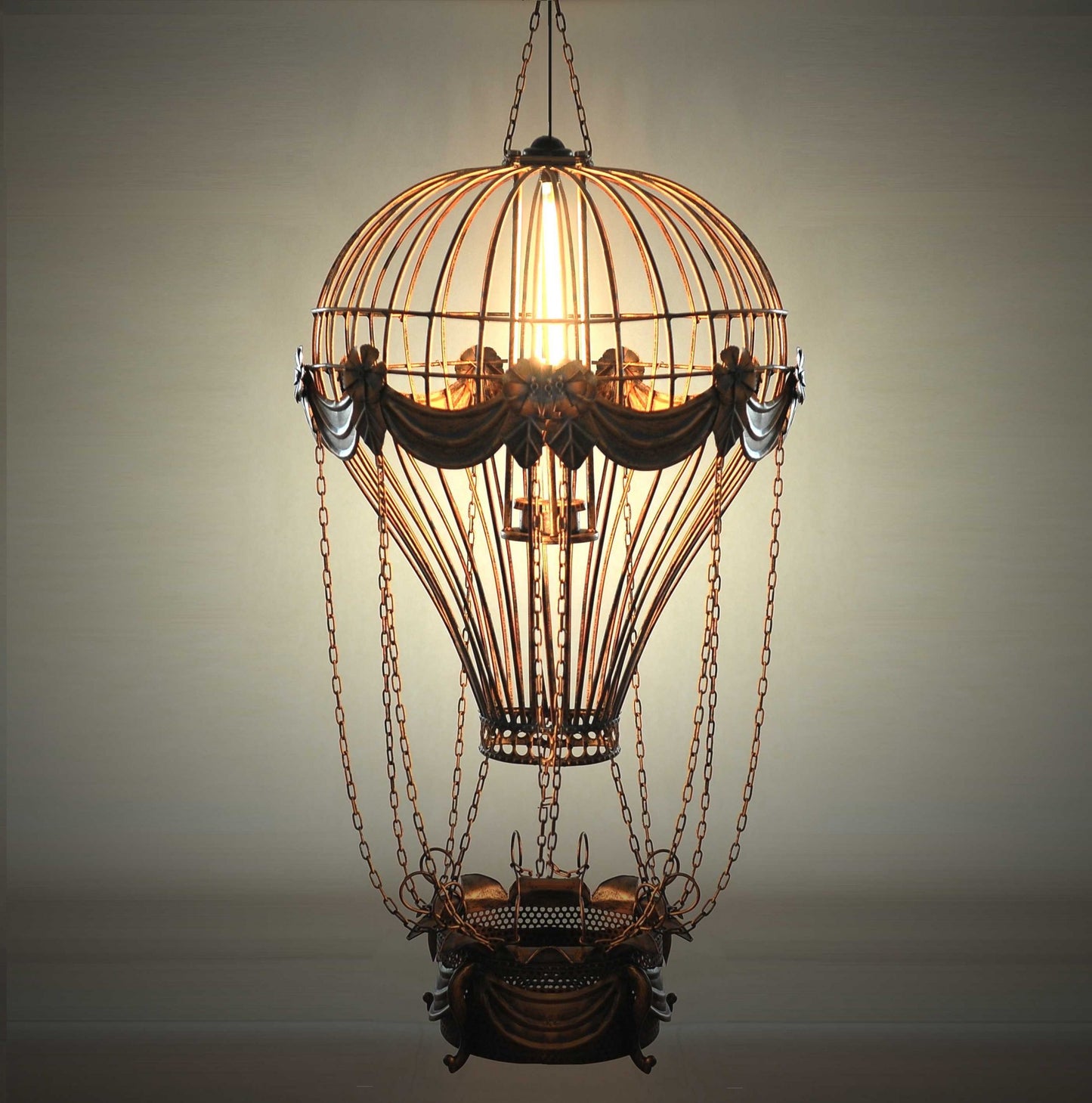Vintage Hot Air Balloon Pendant