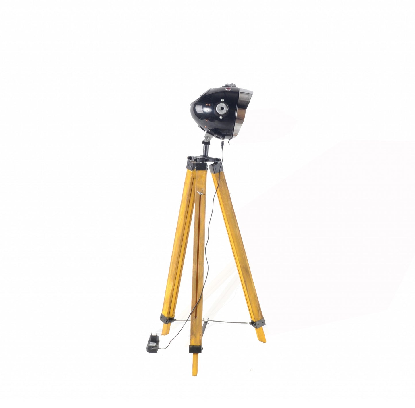 Distressed Tripod Floor Lamp w/ Cone