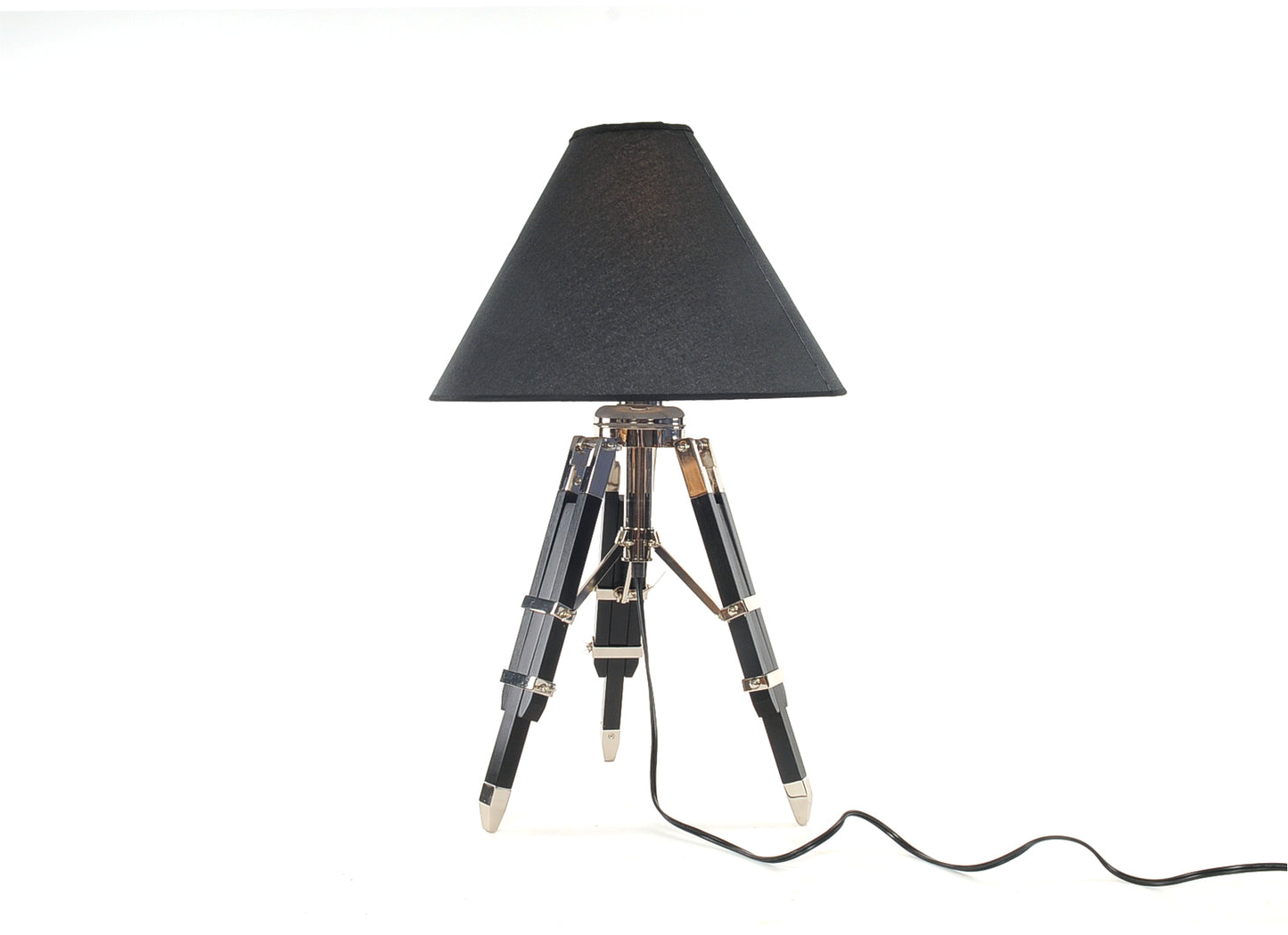 Black Tripod Table Lamp w/ Shade