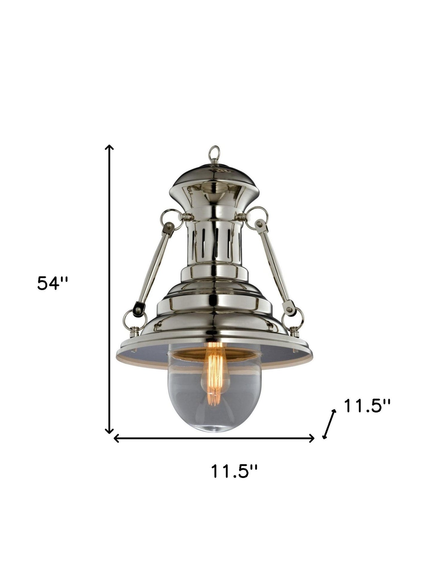 Silver Ceiling Light