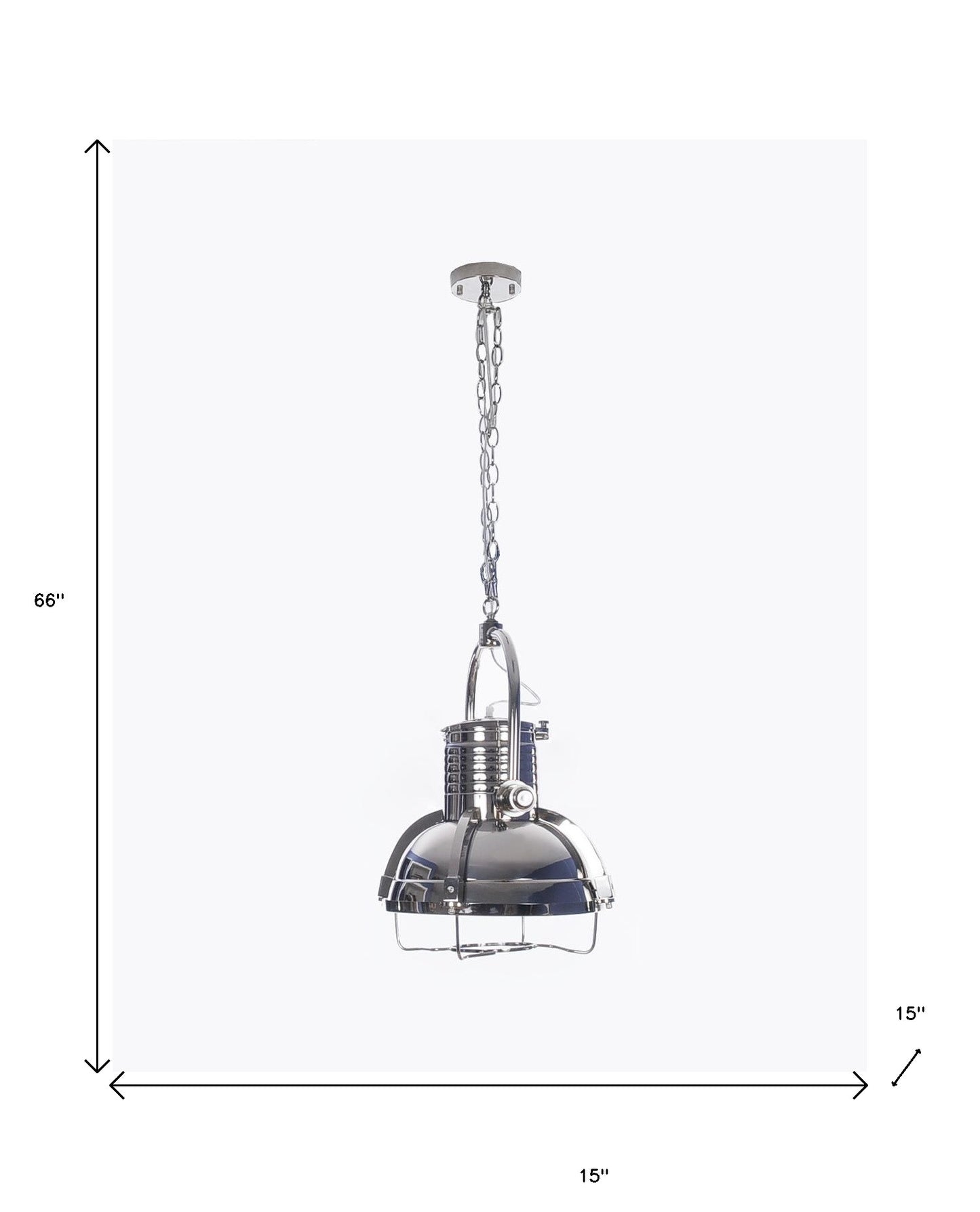 Silver Ceiling Light