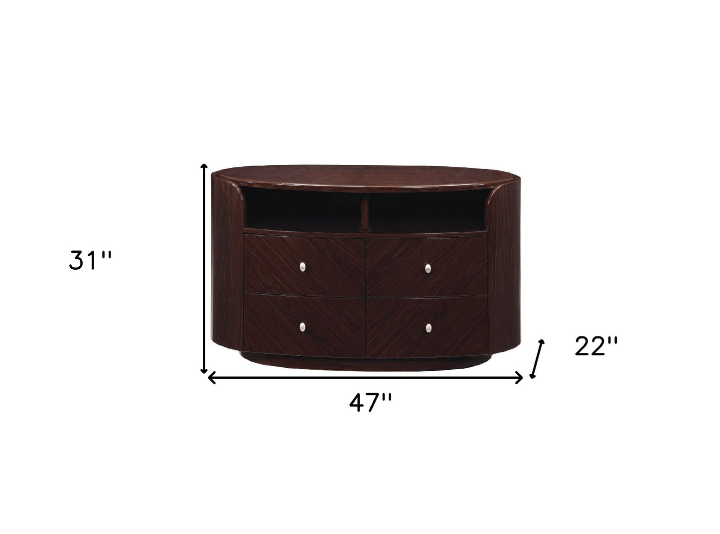 Dark Brown Media Console