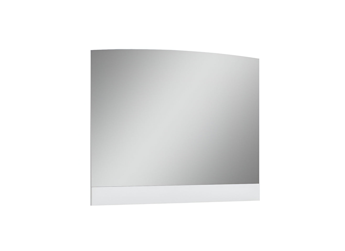 White Wood Framed Mounted Dresser Mirror