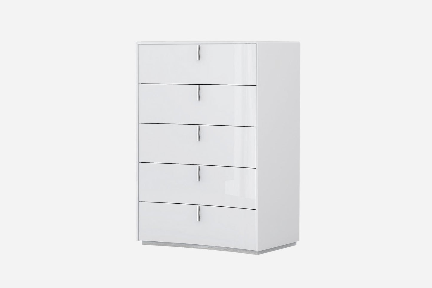 Drk Brown White Marble Wood Stainless Steel Five Drawer