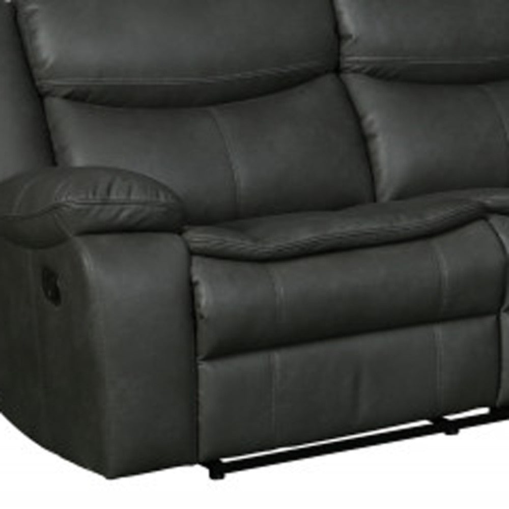 Gray U Shaped 3 Piece Sectional w/ Console