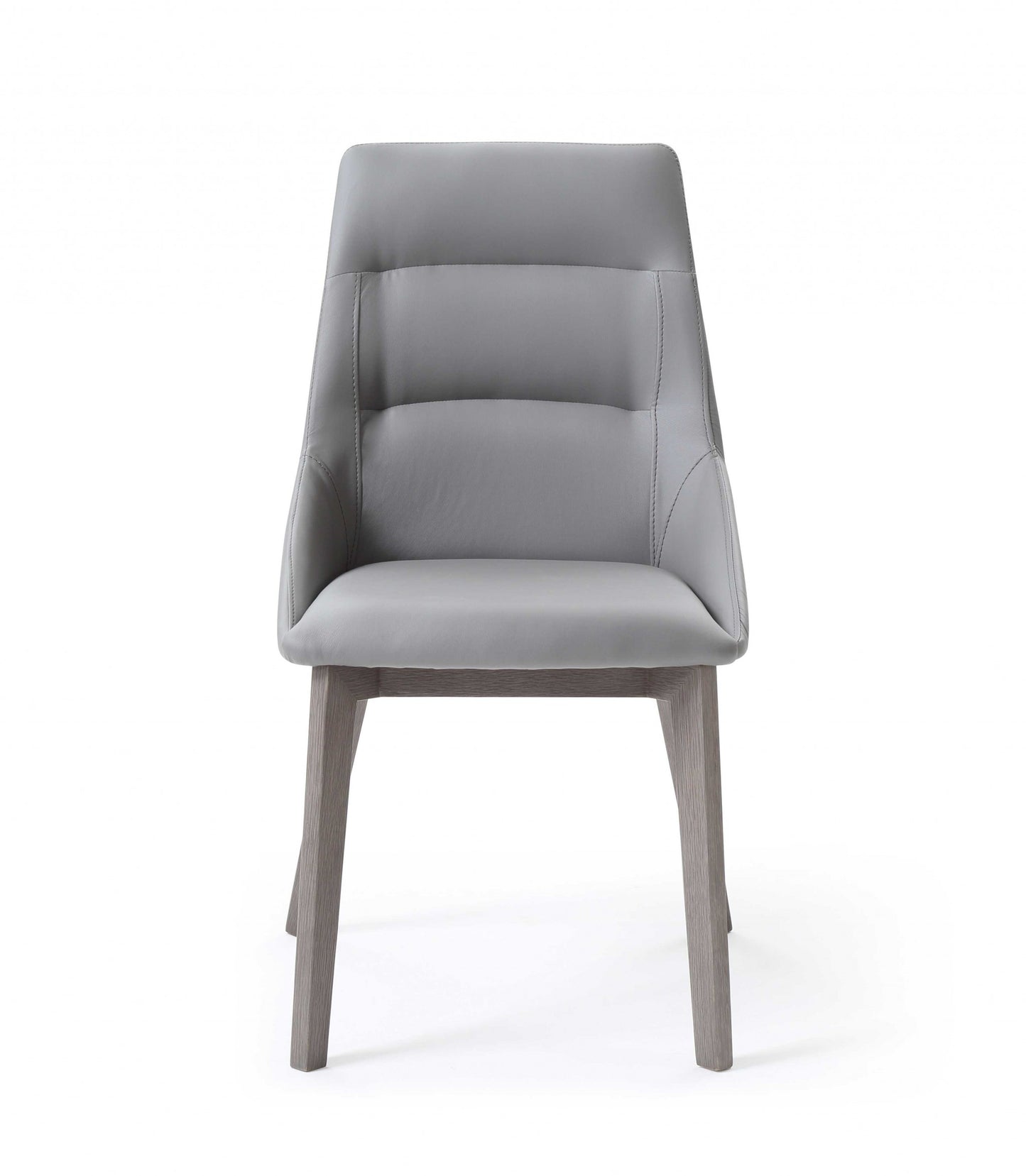Gray Faux Leather Dining Chair - Set of 2