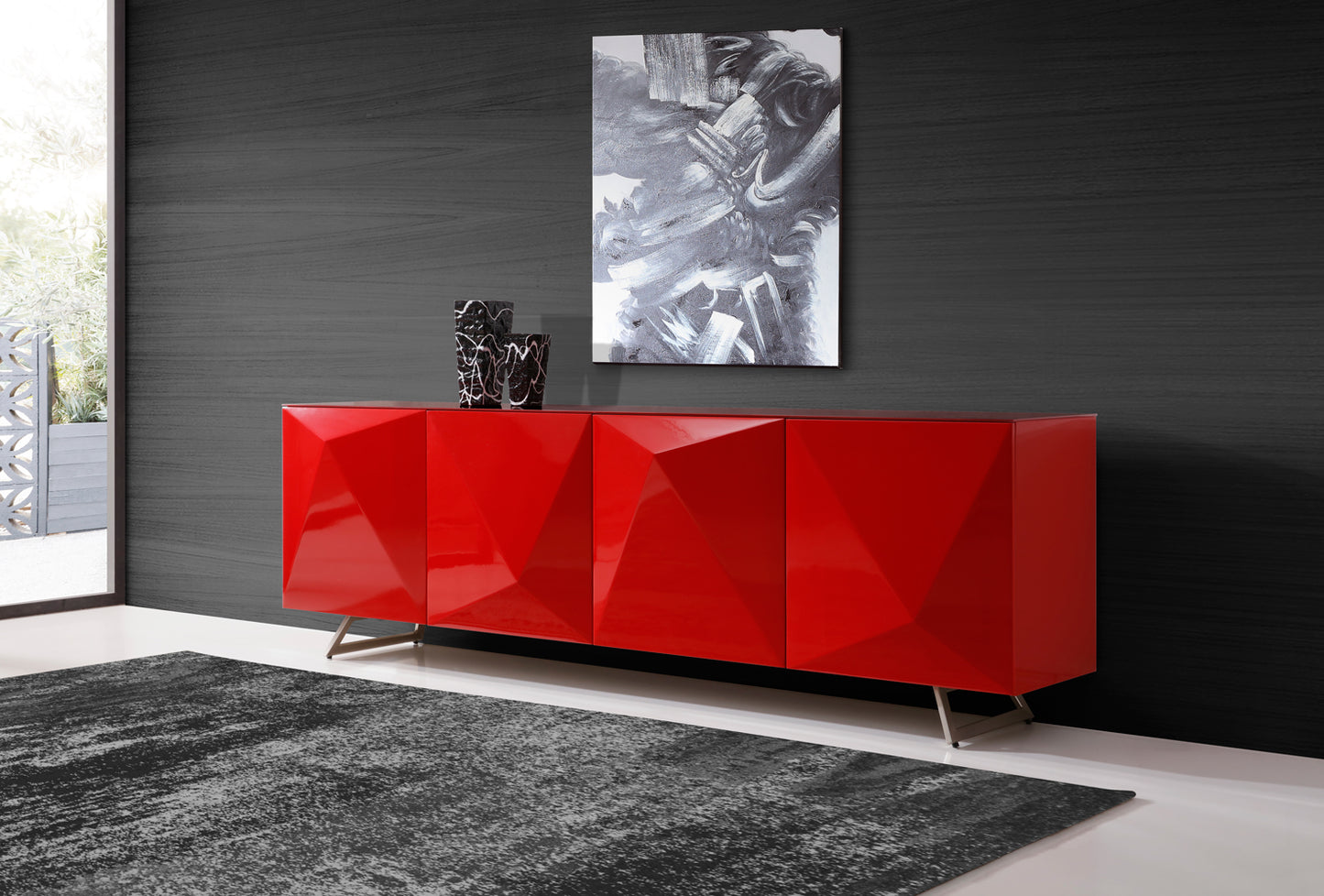 Red Metal Buffet