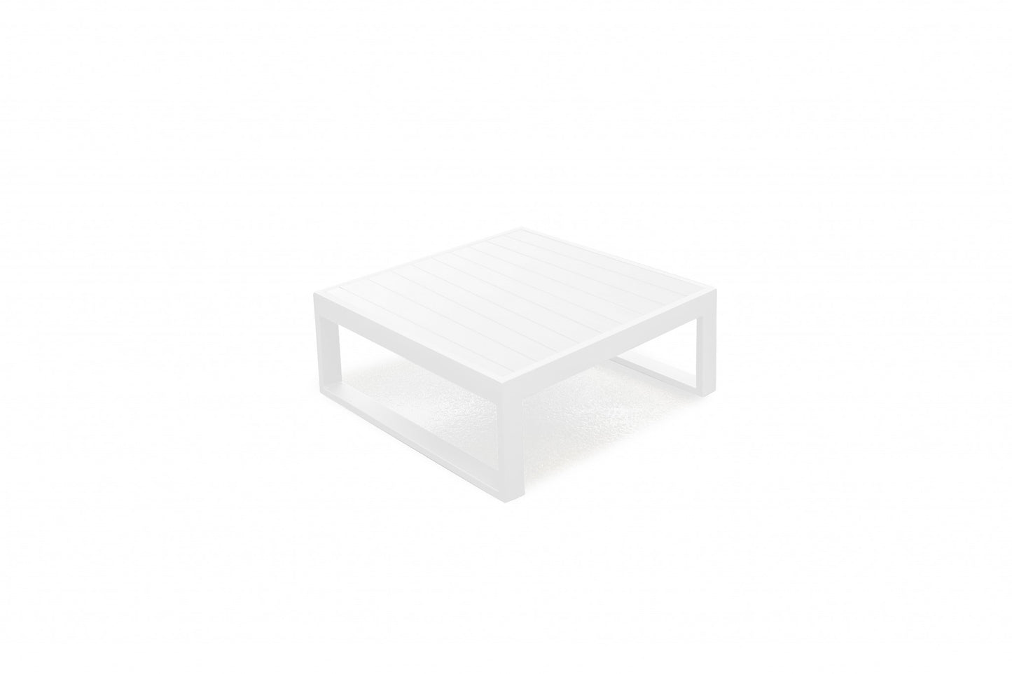 White Aluminum Coffee Table