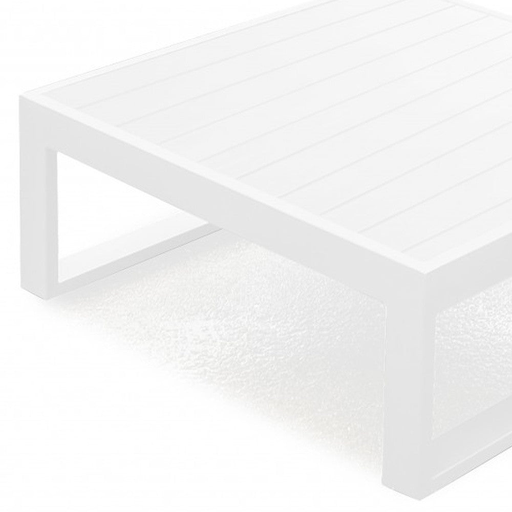 White Aluminum Coffee Table