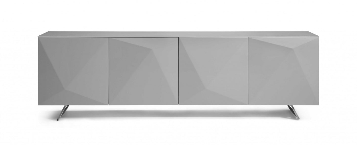 Grey Glass Buffet