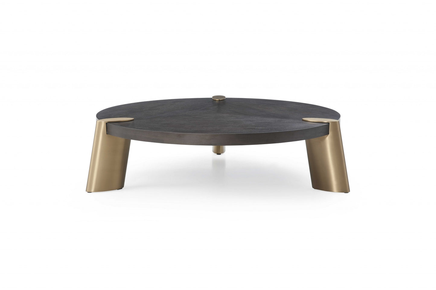 Wenge Veneer Stainless Steel Coffee Table