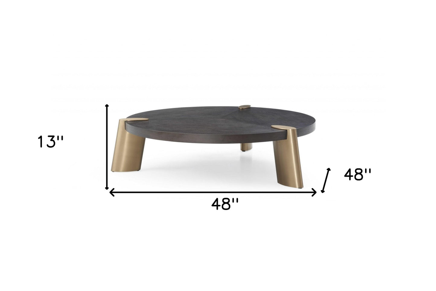 Wenge Veneer Stainless Steel Coffee Table