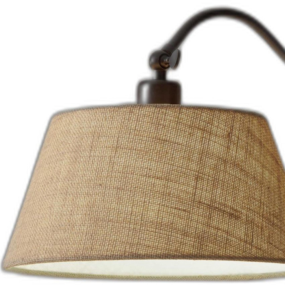 Dark Bronze Swing Arm Adjustable Table Lamp