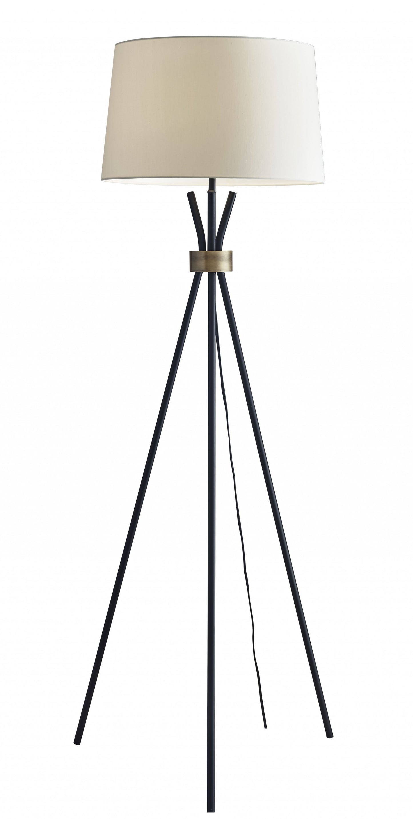 Black Tripod Floor Lamp w/ Shade