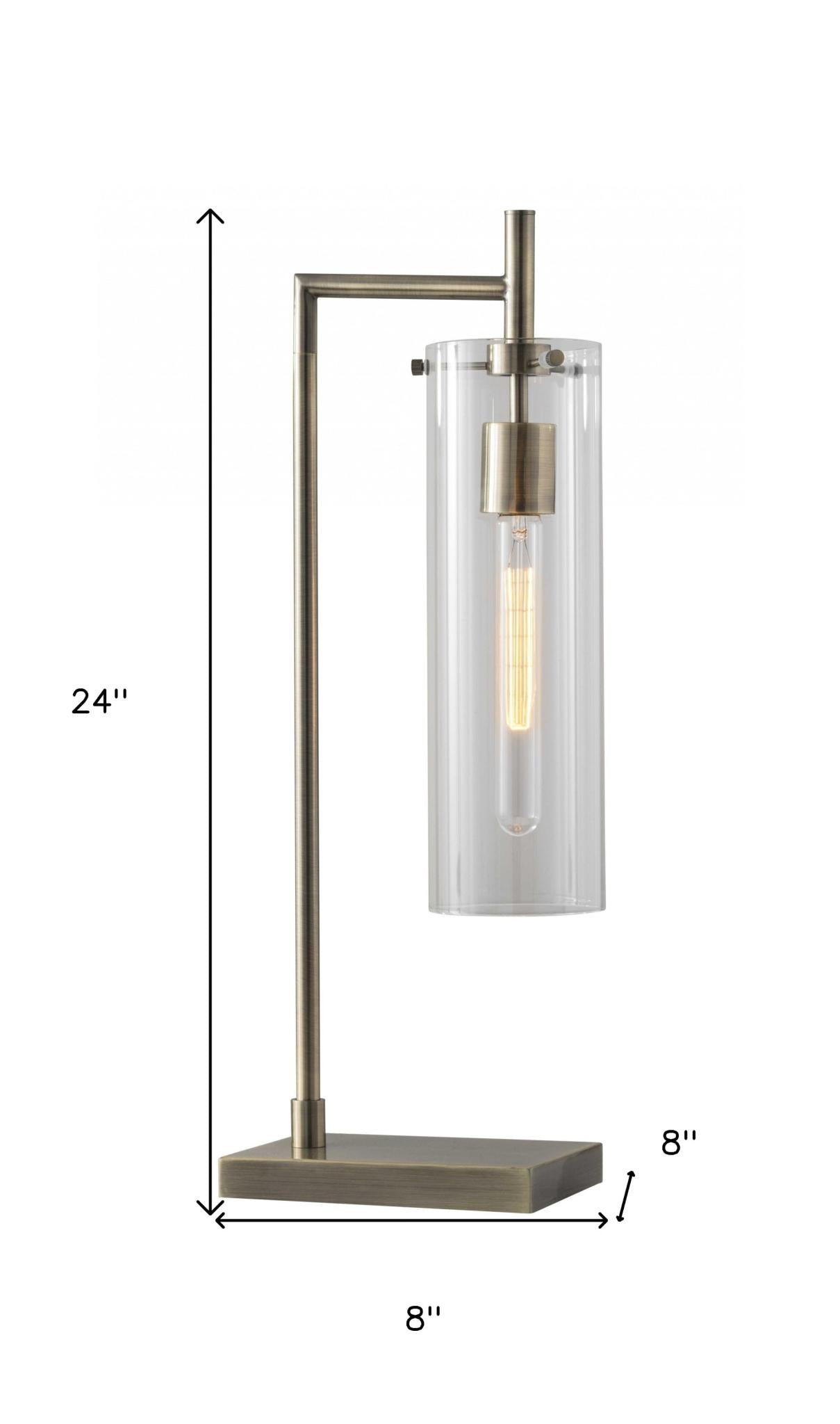 Brass w/ Clear Shade