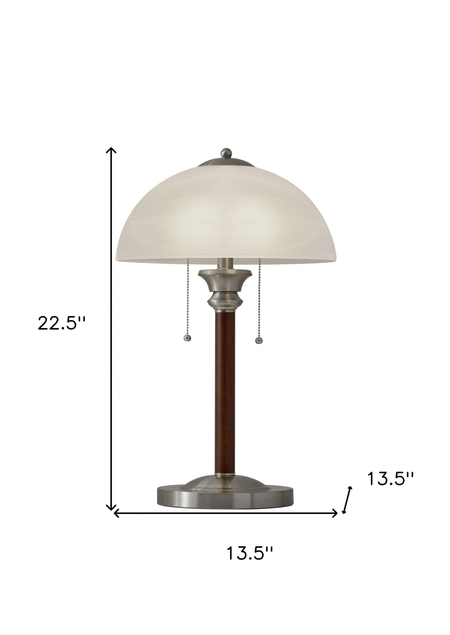Silver Standard Table Lamp w/ Shade