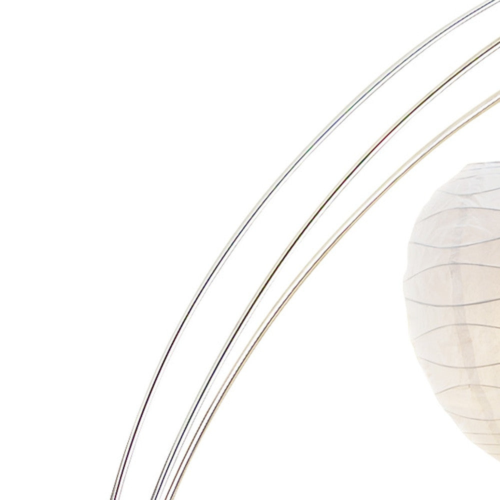 Brushed Steel Arc Lamp