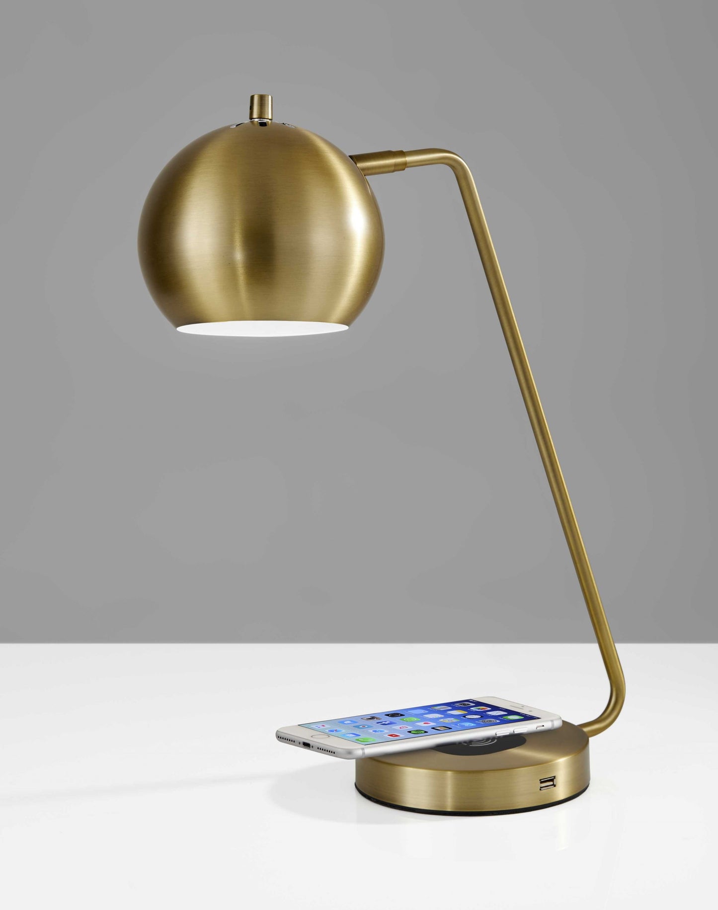 Gold Desk Table Lamp w/ Gold Shade