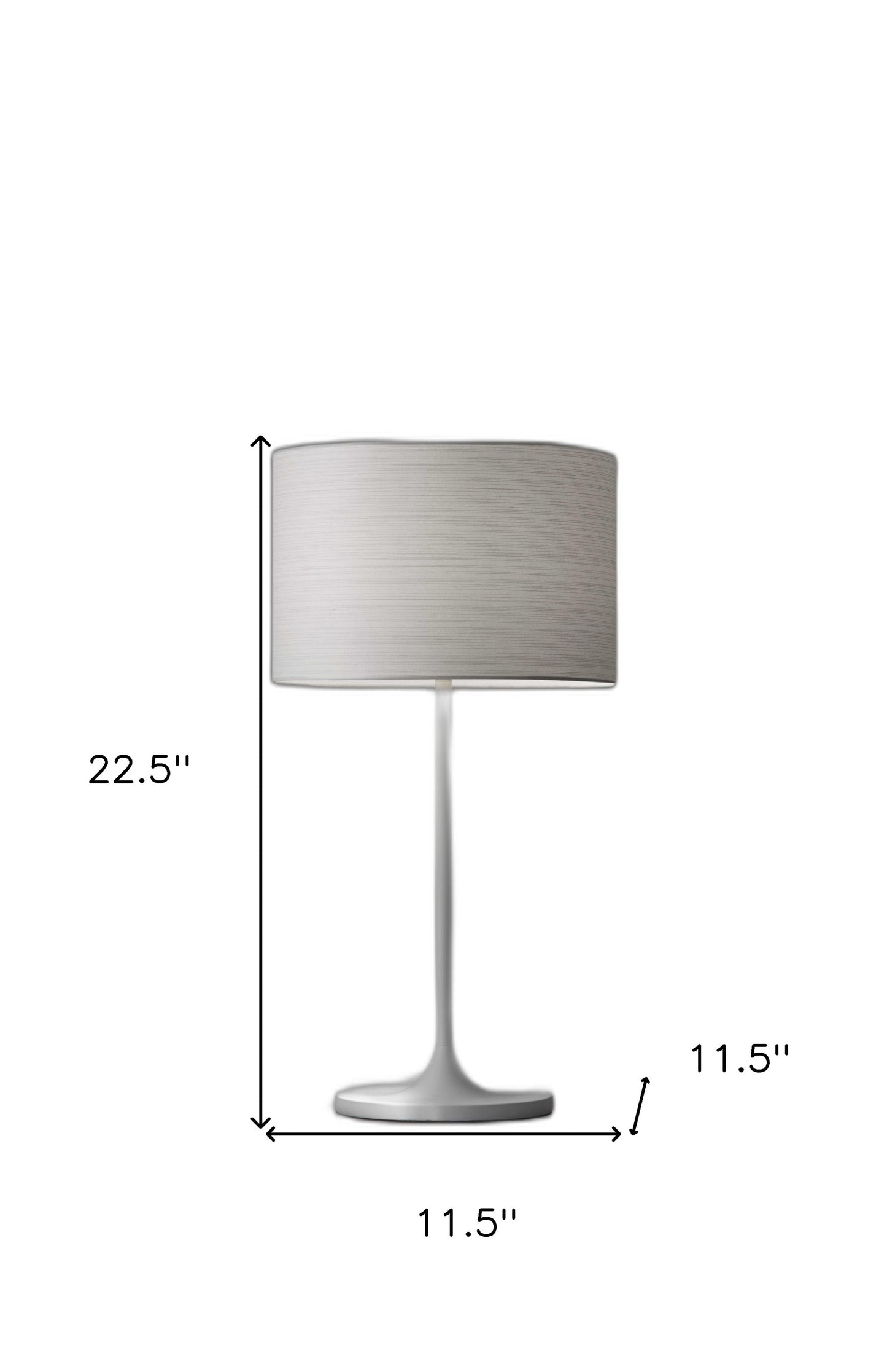 White On White Table Lamp