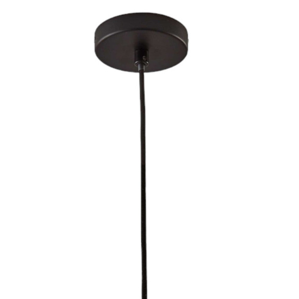 Caged Black Large Ceiling Pendant