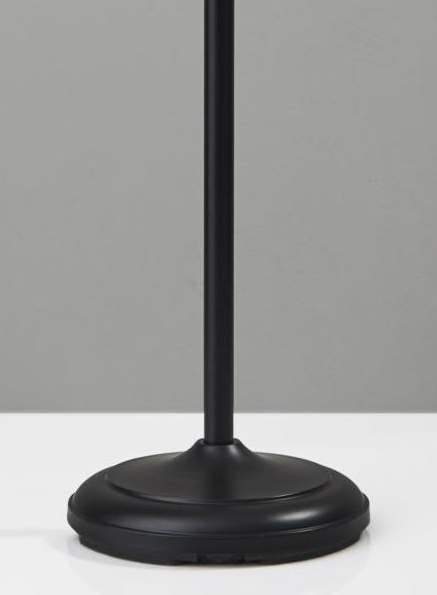 Tailored Black Torchiere w/ Bright Illumination