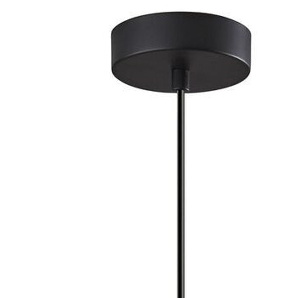 Gnome Smoked Glass Black Pendant Light