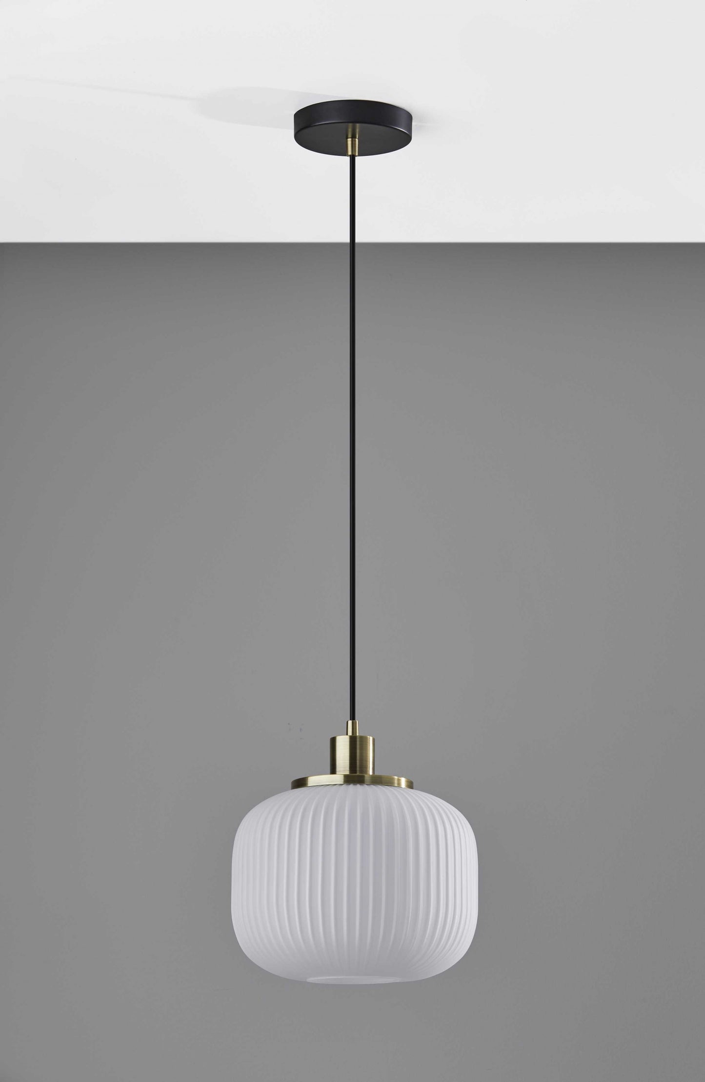 Striped Glass Glow Pendant