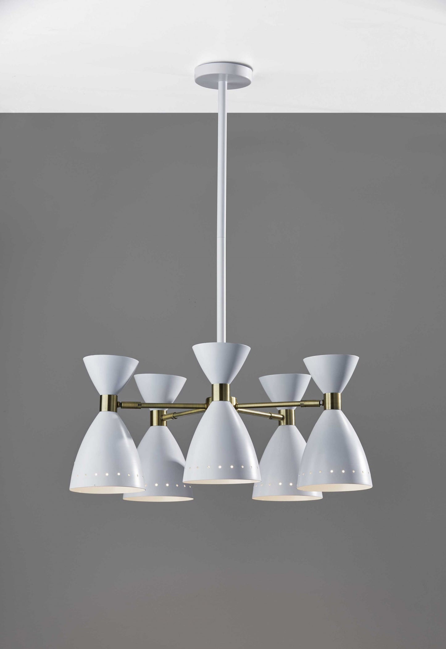 Cinco Diabolo Adjustable White Pendant