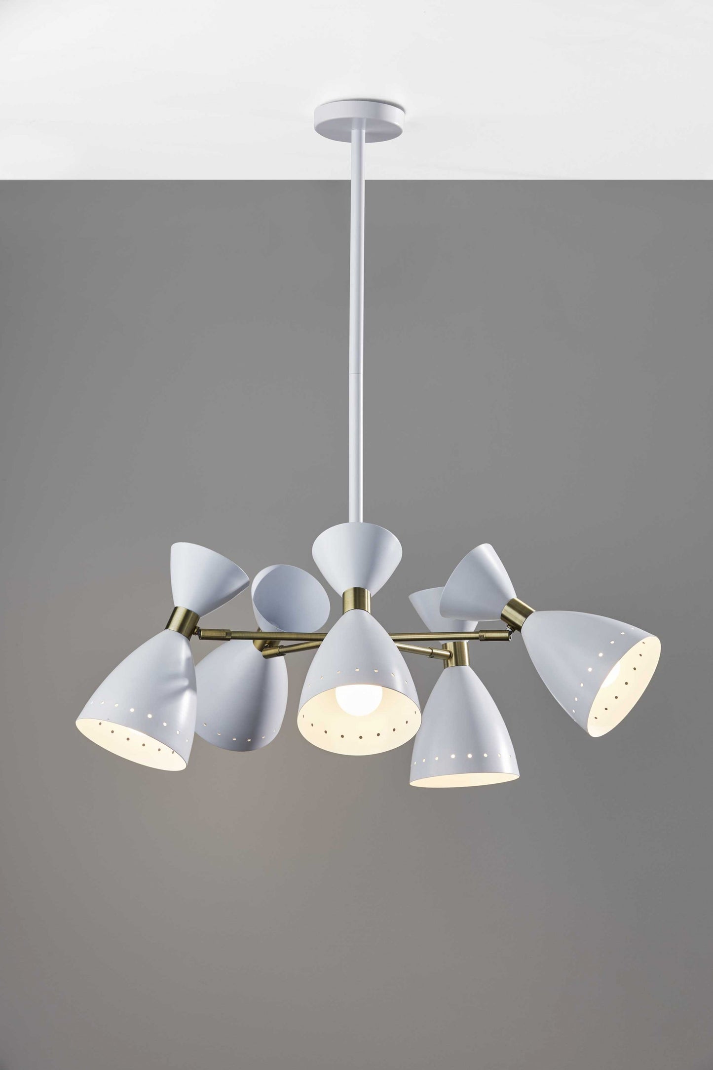 Cinco Diabolo Adjustable White Pendant