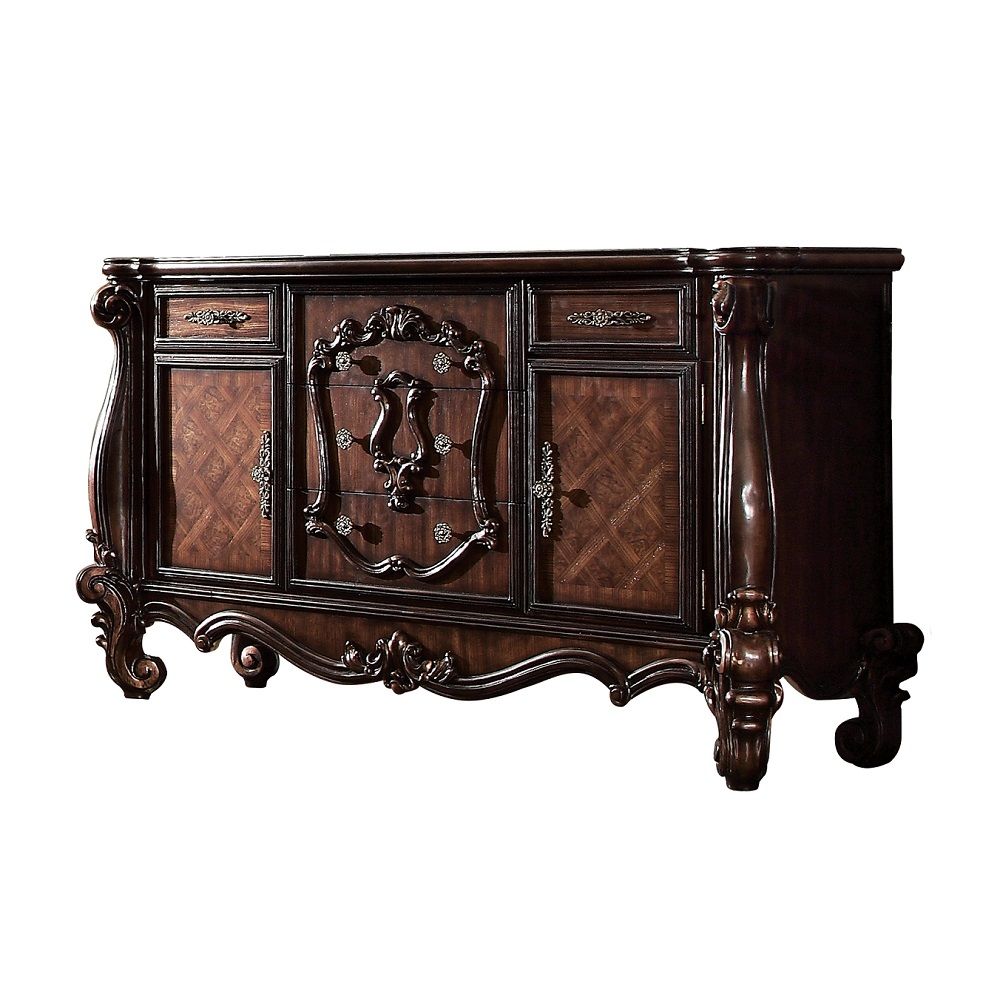 White Wood 6-Drawer Dresser