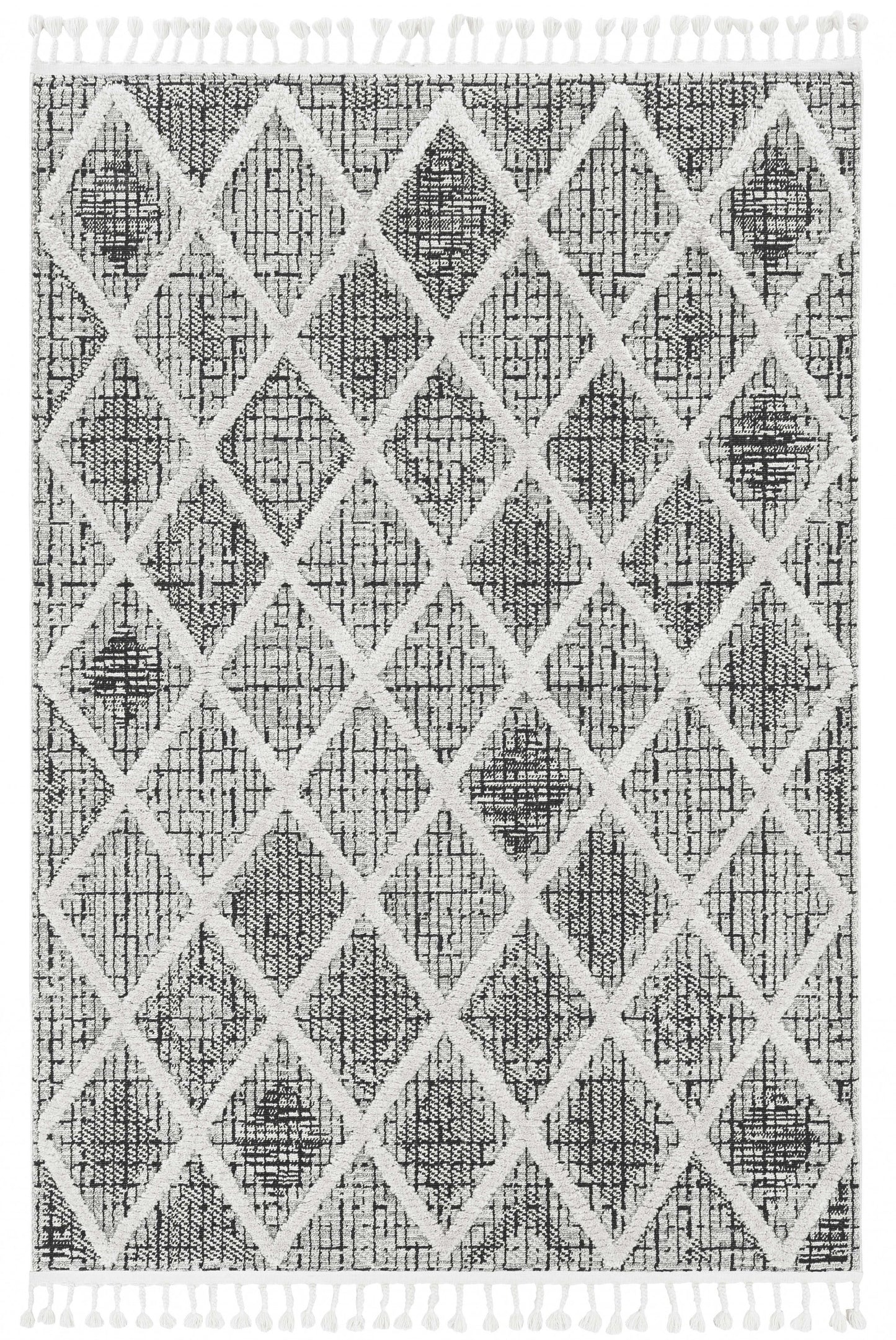 12 x 15 Charcoal Geometric Rug