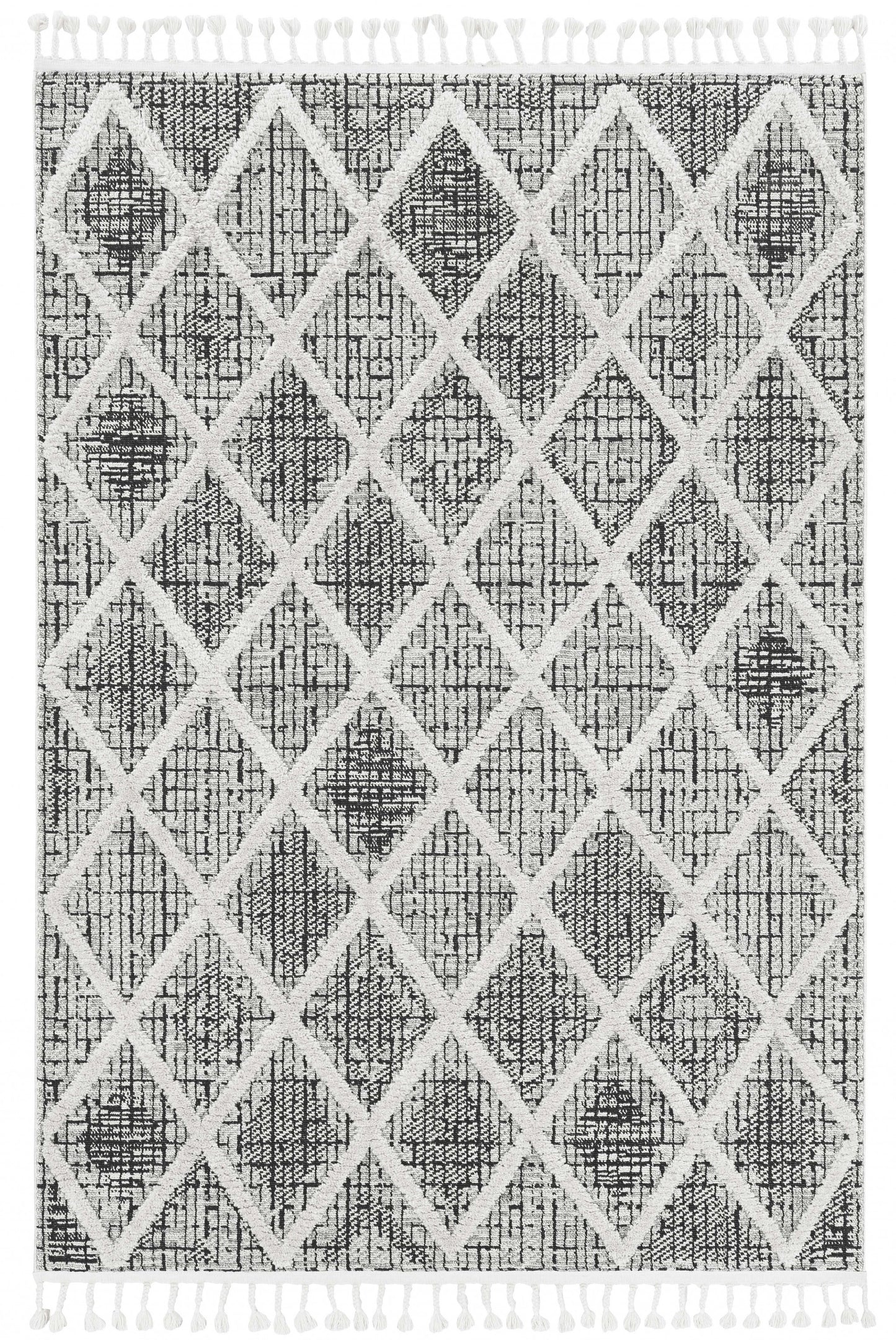 12 x 15 Charcoal Geometric Rug