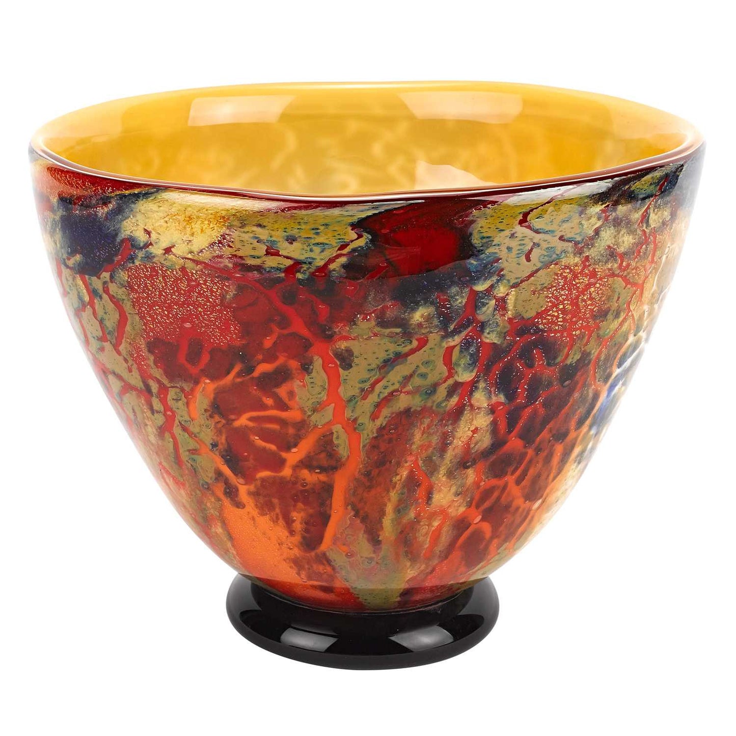 Mouth Blown Art Glass Centerpiece